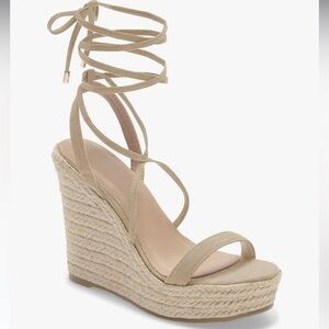 Women's Tan Wedge Espadrille Sandals